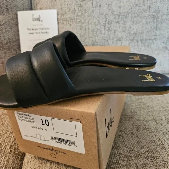 BEEK..SUGARBIRD BLACK SANDALS SIZE 10 NWT - Picture 2 of 3